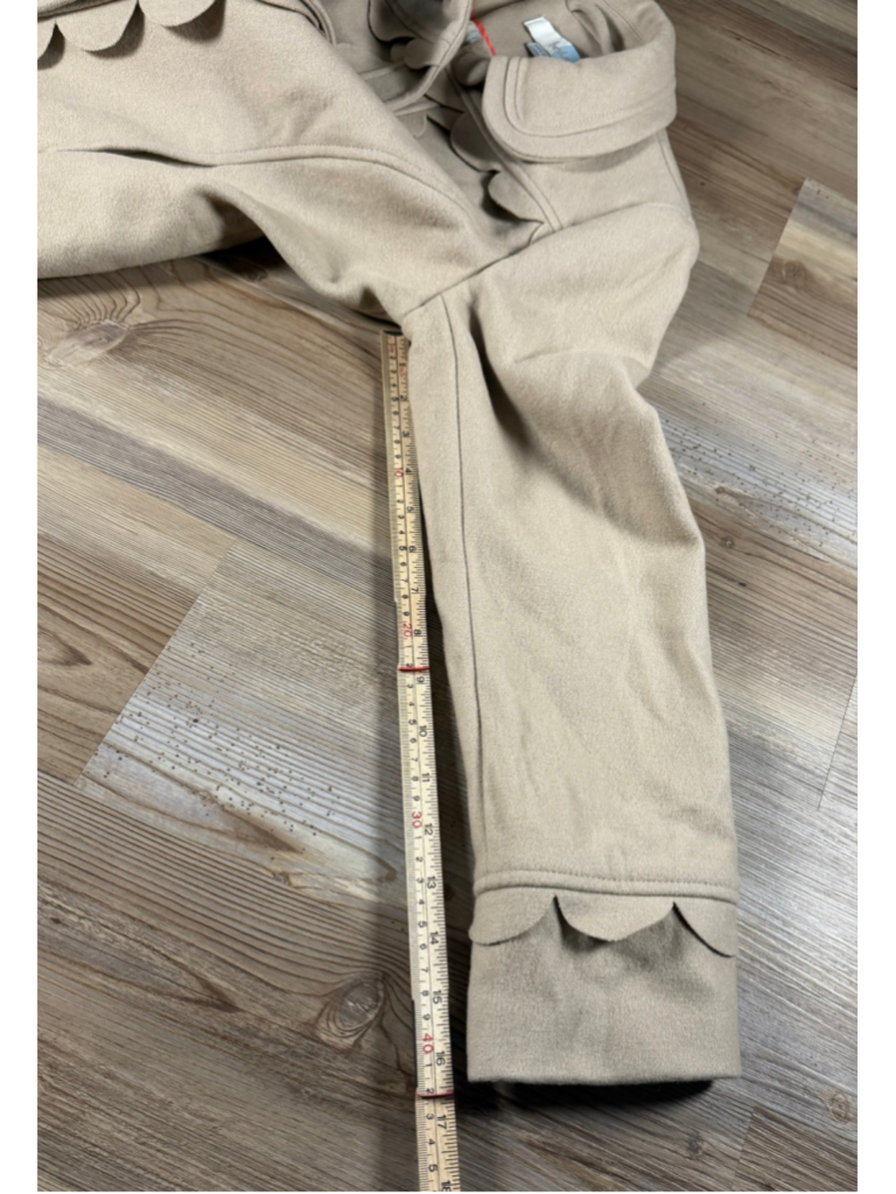 cream wool-blend cropped jacket by Boden sz 4 - Picture 6 of 10